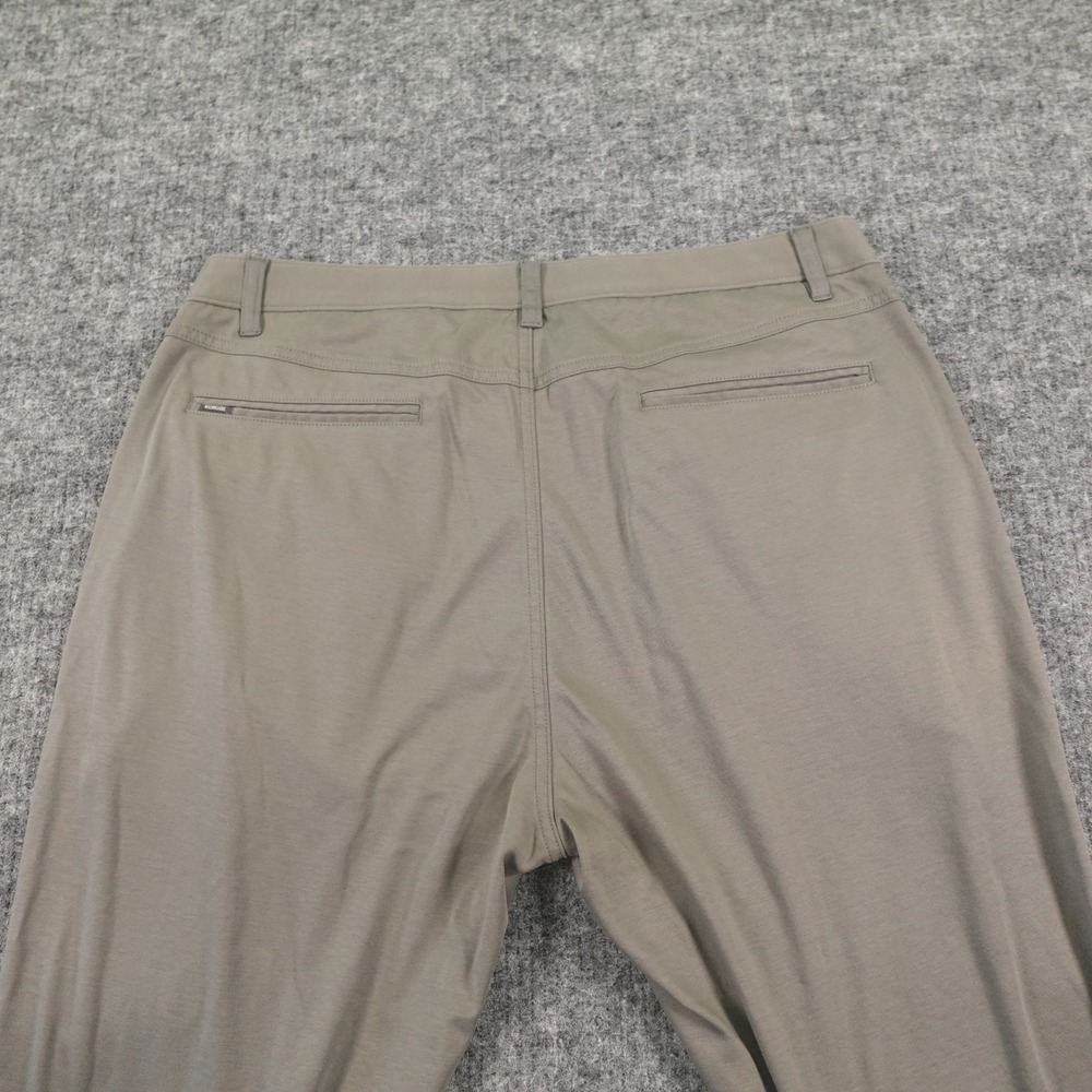 Linksoul Bandon Knit Chino Pants 36 Regular Gray 100% Cotton Soft Golf Casual - Picture 4 of 16